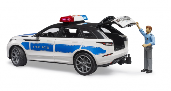 Range Rover Velar Polizeifahrzeug mit Polizist